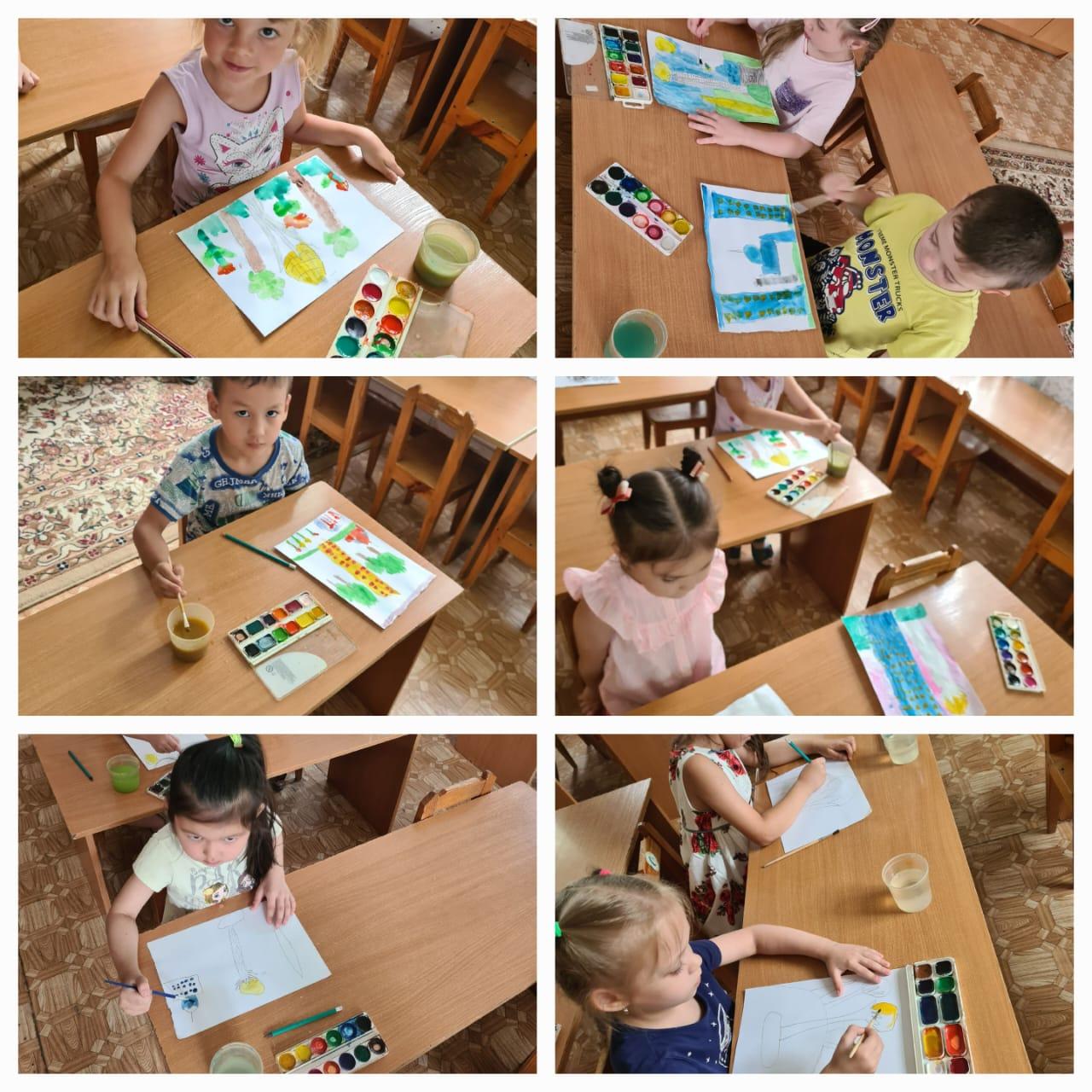 Рисование в предшкольной группе на тему:«Наша столица—Нұр-Сұлтан»